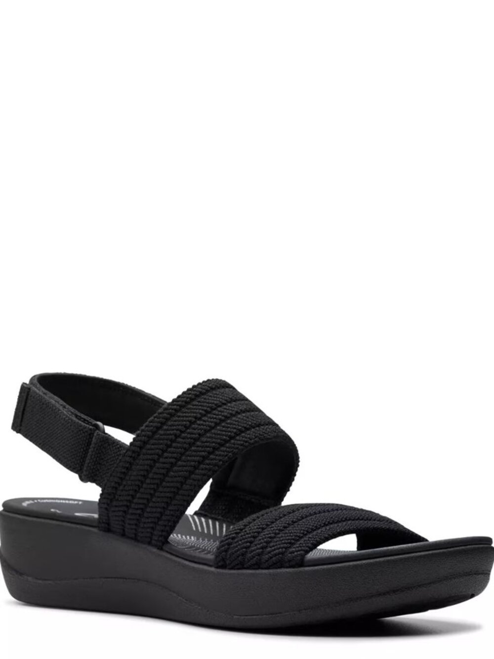 Clarks Cloudsteppers Athleisure Sandals Black 10